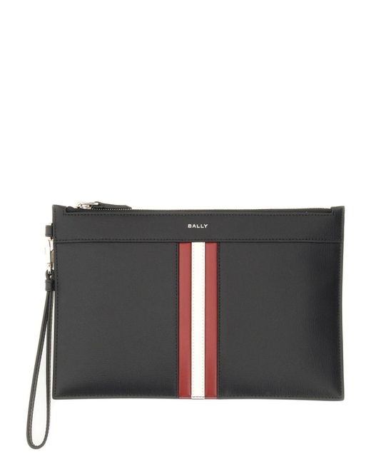Bally Gray Pouch With Logo for men