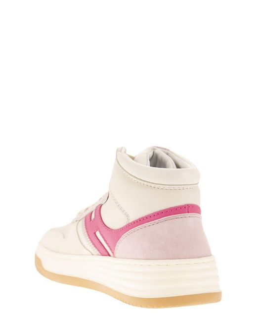 Hogan Sneakers H630 Bianco/fucsia in Pink | Lyst
