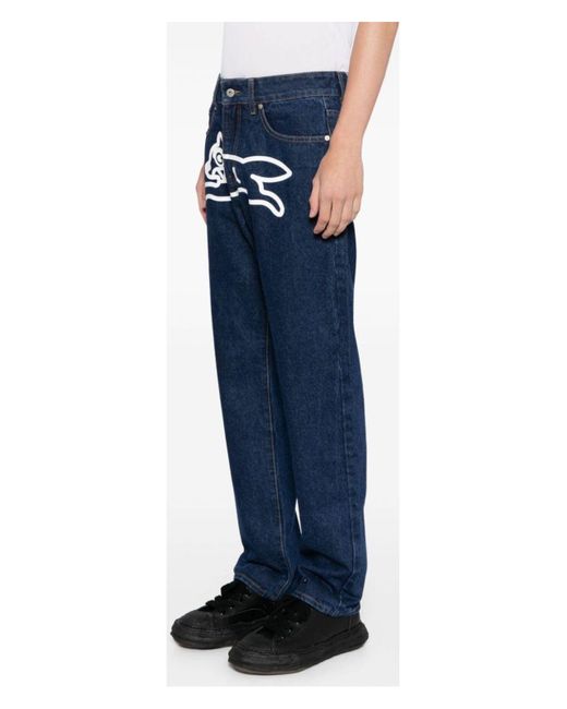 BBCICECREAM Blue Running Dog Denim Jeans for men