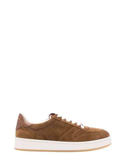 Gianvito Rossi Brown Shoes Suede+Calf for men