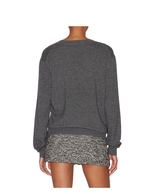 Isabel Marant Gray Charcoal Wool Blend Ilaria Sweater