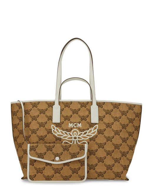 MCM Natural Nylon Handbag