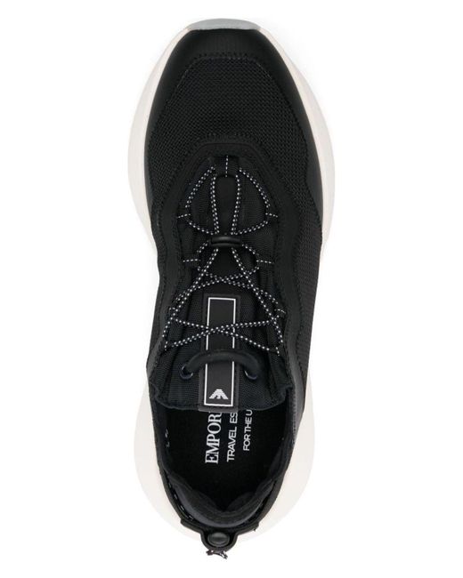 Emporio Armani Black Mesh Sneakers for men