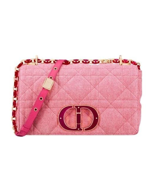 Dior Pink Caro M Canvas
