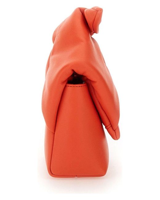 J.W. Anderson Orange Small Bow Twister Bag