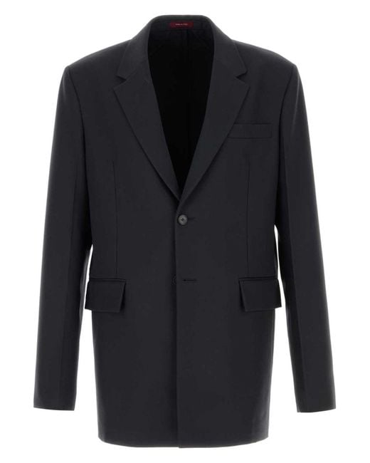 Gucci Blue Graphite Twill Blazer