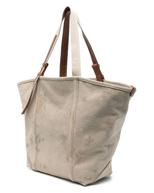 トートバッグ GOLDEN  DELUXE BRAND 24.7 EW SHOPPING BAG IN CANVAS Golden Goose Shopping 24.7 Ew Canvas Tye Dye Distressed in