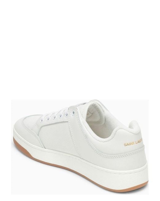 スニーカー Saint Laurent White leather SL/16 sneakers Saint Laurent Leather Sl/16 Sneakers in White | Lyst