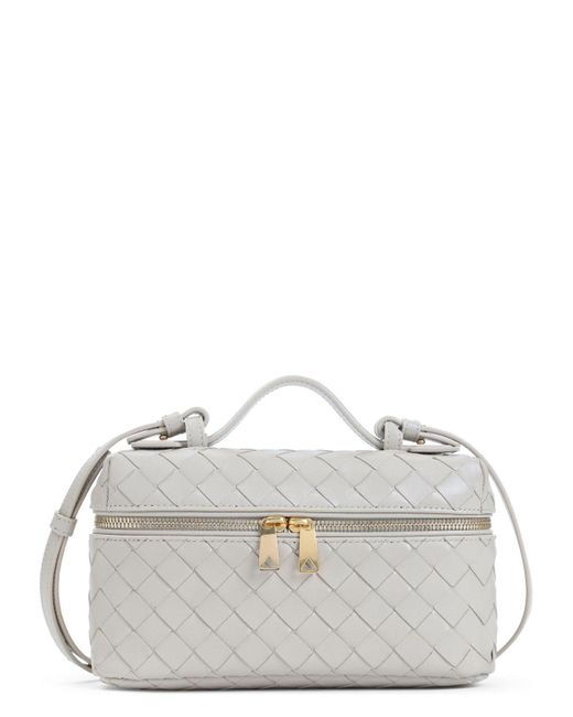 Bottega Veneta Gray Vanity Case Bag