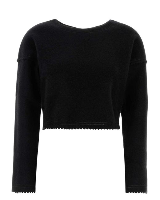 Max Mara Black Wool Blend Crespo Sweater