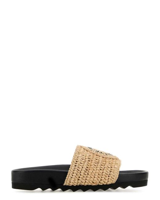 サンダル・ミュール Stella Mccartney Raffia Elyse Slippers Stella McCartney Raffia Elyse Slippers Sandal | Lyst