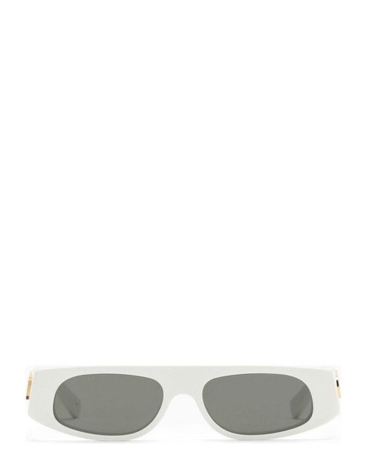 サングラス GUCCI WHITE ACETATE GEOMETRIC SUNGLASSES Gucci Acetate Geometric Sunglasses in White | Lyst UK
