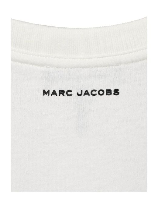 Marc Jacobs White Printed Cotton T-Shirt
