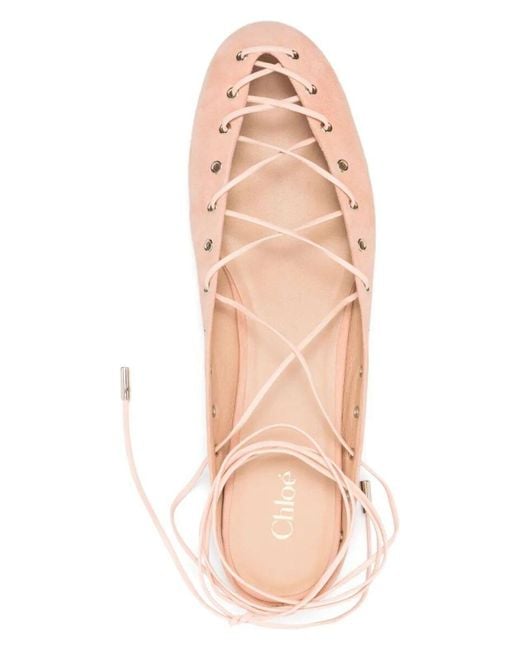 Chloé Pink Ghilies Ballet Shoes