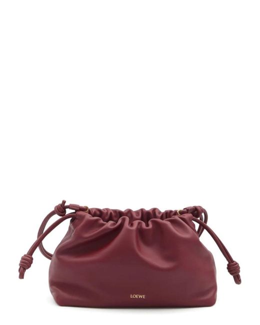 Loewe Purple Medium Flamenco Purse Bag