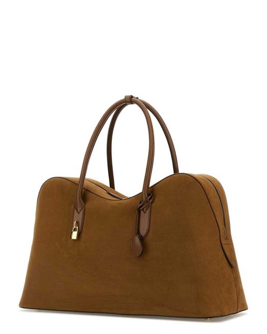 ボストンバッグ STELLA MCCARTNEY CARAMEL SUEDE ALTER MAST TRAVEL BAG Stella McCartney Caramel Suede Alter Mast Travel Bag in
