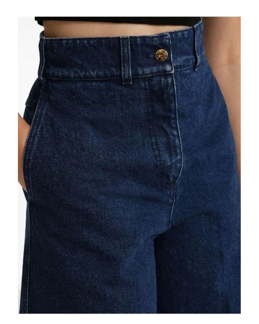 Patou Denim Bermuda Shorts in Blue | Lyst