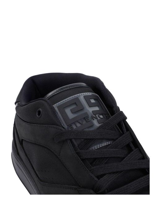 Givenchy Brown Fabric And Leather Skate Sneakers for men