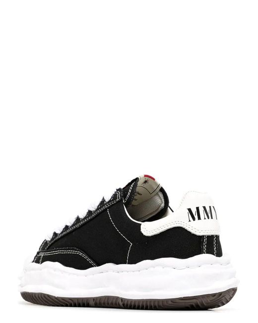 Maison Mihara Yasuhiro Black Blakey Original Sole Canvas Low-Top Sneakers