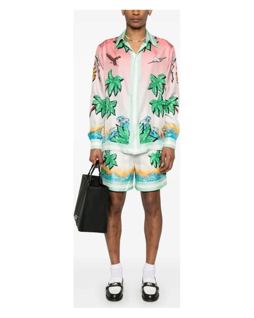 Casablanca Red Drawstring Shorts for men