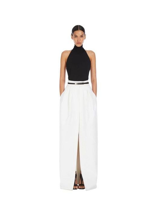 Max Mara White Alcade1234 Maxi Skirt