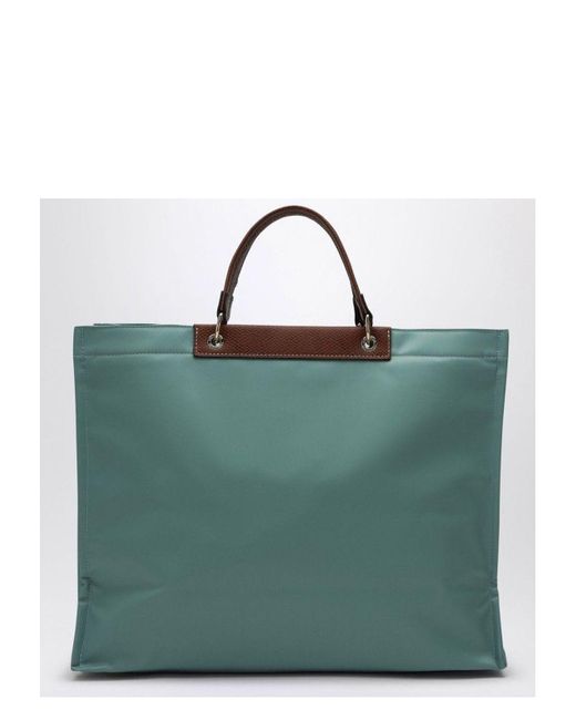 Longchamp Blue Vervain-Coloured L Cabas Shopping Bag
