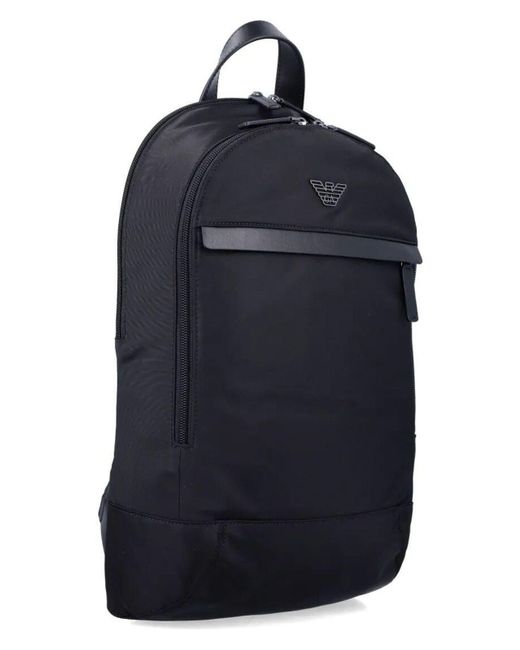 Emporio Armani Blue Asv Recycled Nylon Backpack for men