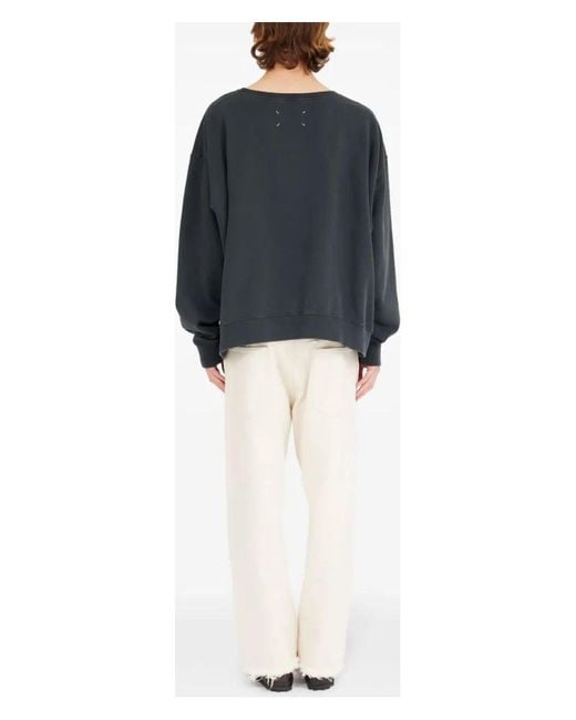 Maison Margiela Black Numbers Motif Sweater for men