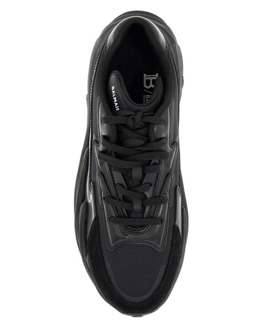 Balmain Black Run-Row Sneaker for men