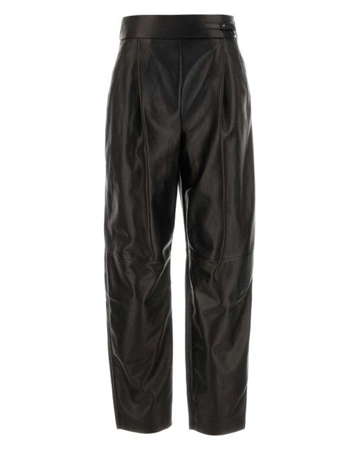 Giorgio Armani Black Leather Pant