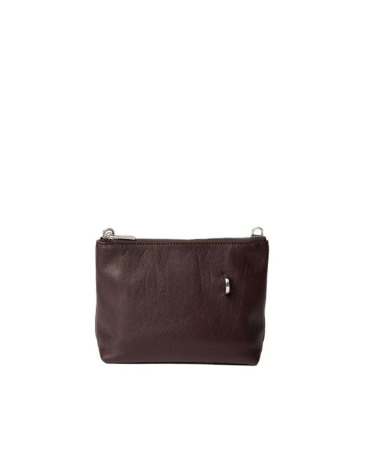 Rick Owens Purple Small Adri Crossbody Shoulder Bag