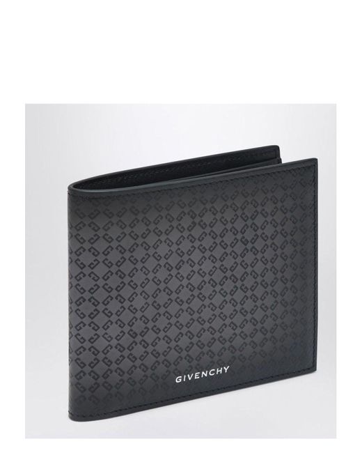 Givenchy Gray Monogram Bi-Fold Wallet for men
