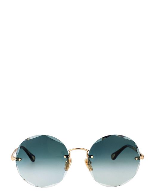 Chloé Green Metallic Sunglasses