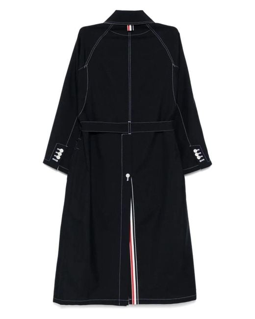 Thom Browne Black Patch Pocket Car Coat