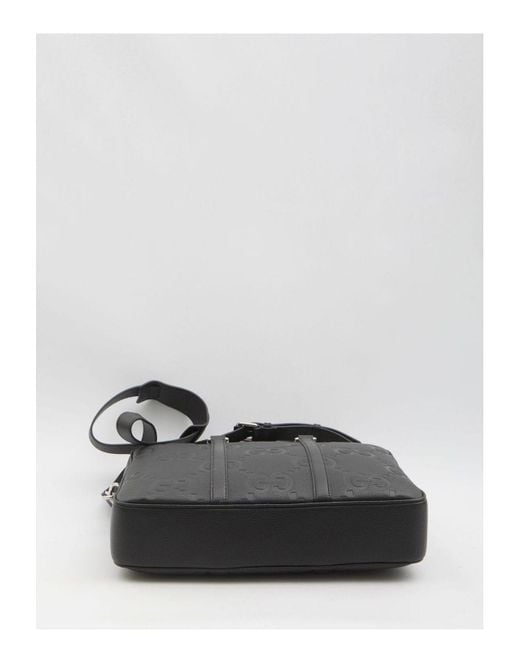 Gucci Gray Jumbo Gg Document Holder for men