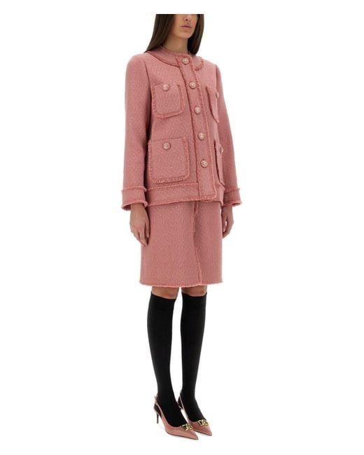 ジャケット Dolce & Gabbana Single-Breasted Jacket Rachel Dolce & Gabbana Singlebreasted Jacket Rachel in Pink | Lyst