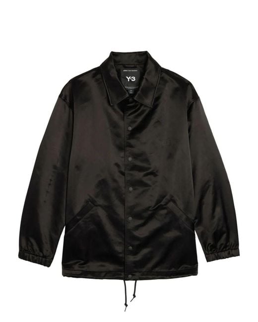 Y-3 Black Gfx Coach Jacket for men