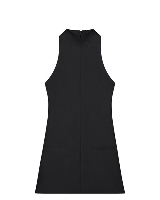 【関税&送料込】Courreges Black Twill Dress Courreges Twill Dress in Black | Lyst