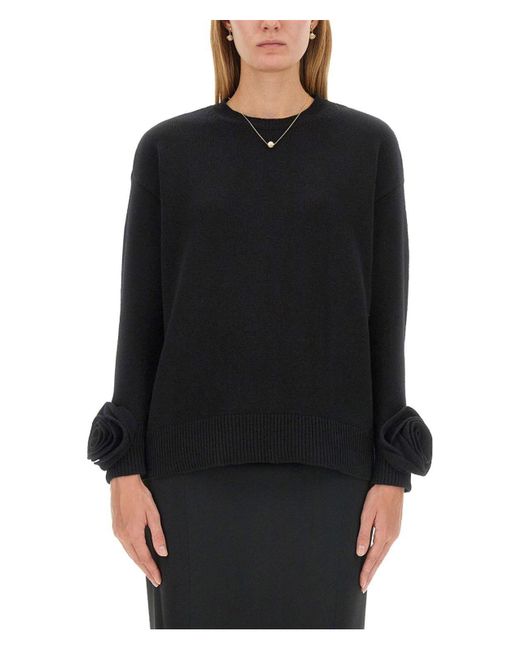Valentino Black Wool Jersey