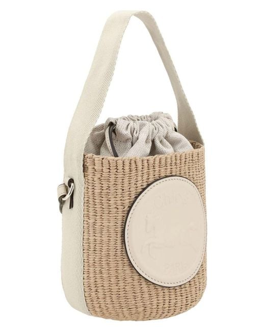 Chloé White Small Horse Medal Basket
