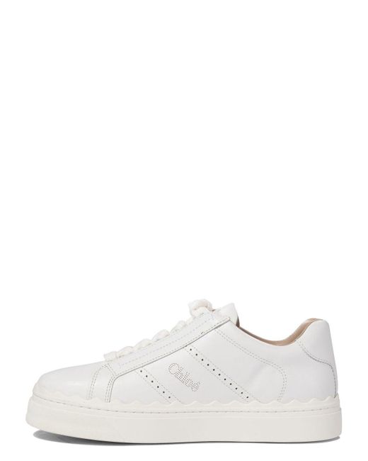 Chloé White Sneakers & Slip-On