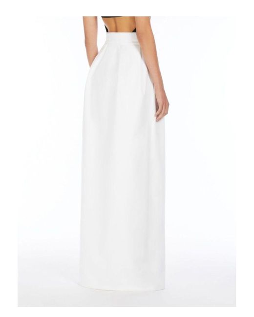 【関税＆送料込み】Max Mara Alcade1234 Maxi Skirt Clothing Max Mara Alcade1234 Skirt in White | Lyst