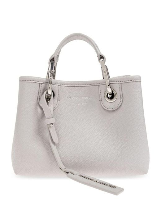 Emporio Armani Gray Myea Xs Shopping Bag