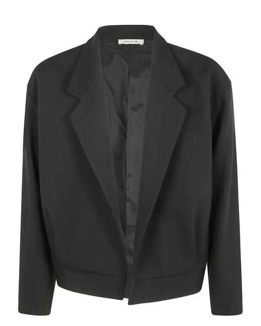 Fear Of God Black Notch Lapel Jacket for men