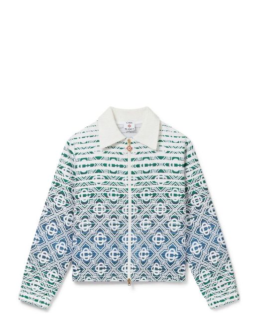 Casablanca Blue Towelling Jacket for men