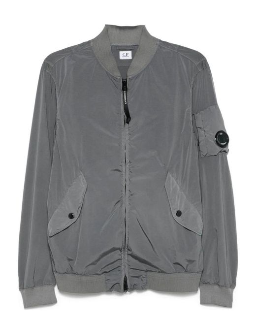 C P Company Gray Lens Detail Bomber Jacket for men