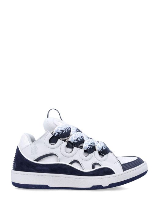 Lanvin White Curb Sneakers for men