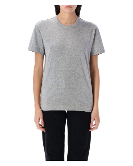 COMME DES GARÇONS PLAY Gray Back Heart Patch T-Shirt for men