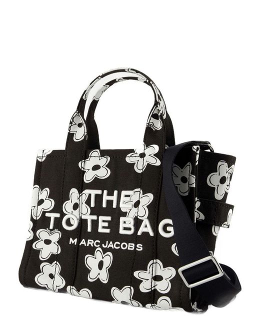 Marc Jacobs Black Tote The Small Flowers Est