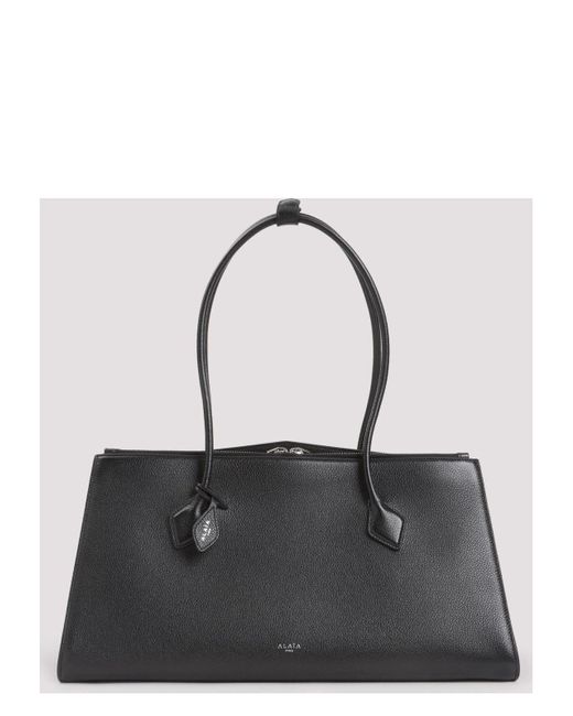 Alaïa Black Tote Le Teckel Zip Logo